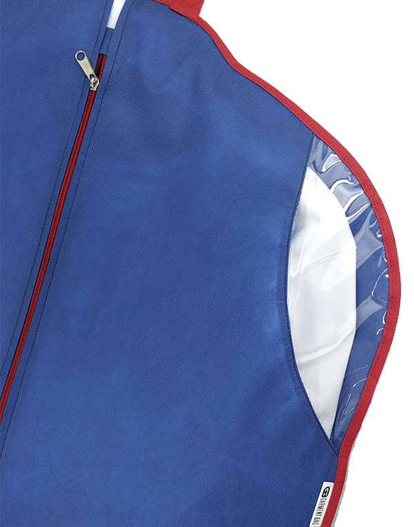 Чехол для одежды Bright Suit navy-red 110 cм